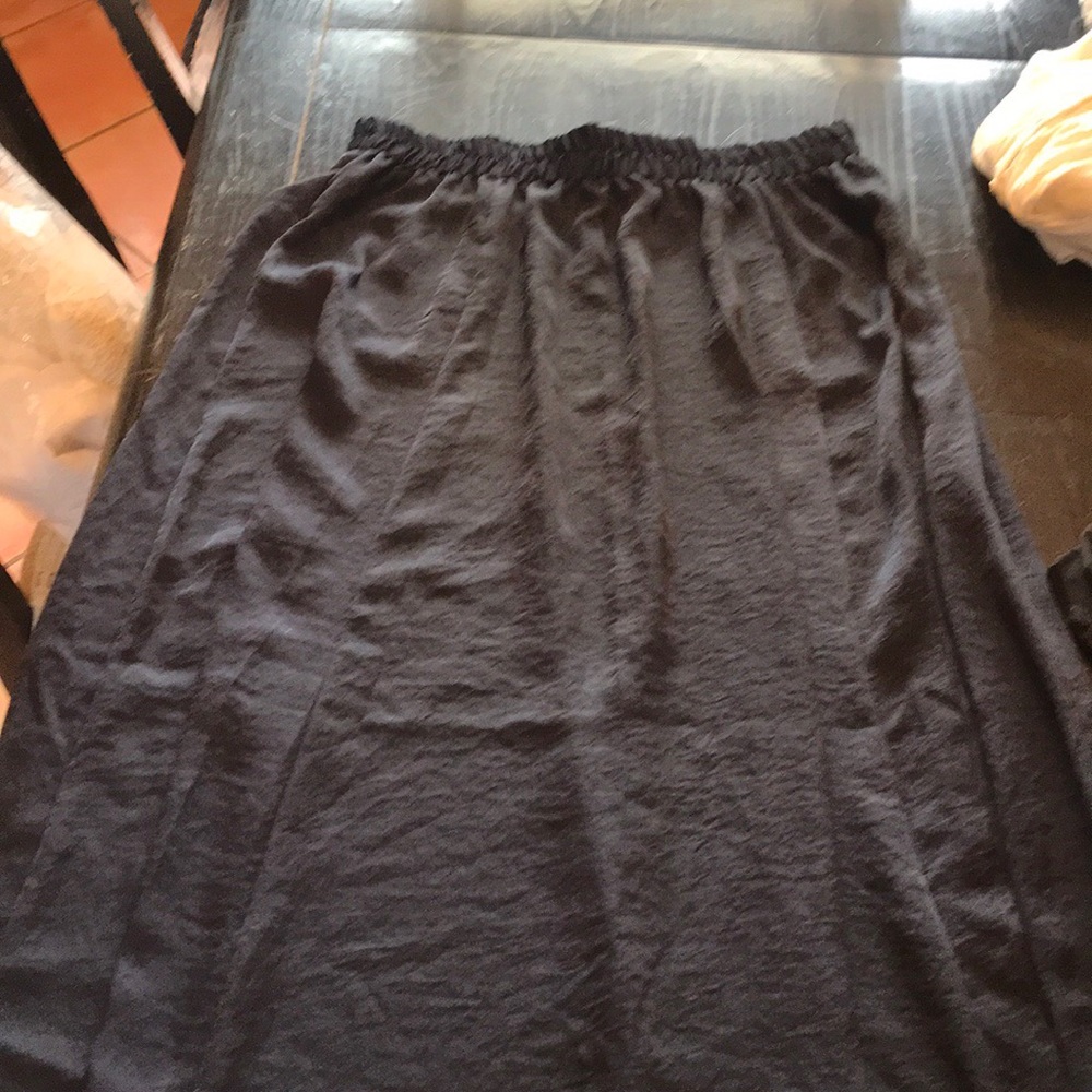 Lane Bryant navy maxi skirt